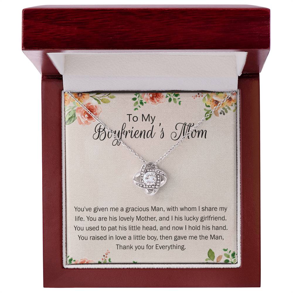 Mothers Day Necklace For Boyfriends Mom From Girlfriend, To My Boyfriend's Mom Necklace, Presents for Mom Necklace for Women, Boyfriend's Mom Christmas Jewelry, Mother's Day Necklace Gift for Bf Mom