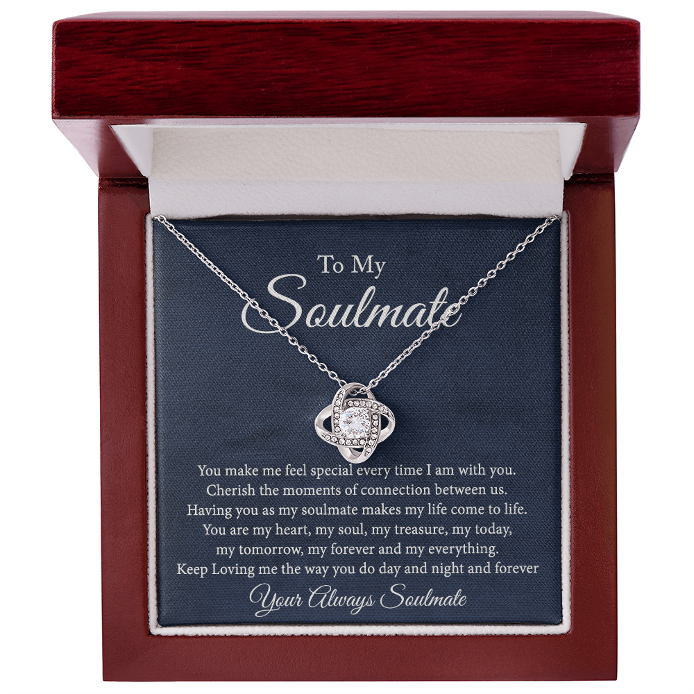 Soulmate Jewelry, Gift Necklace And Box Soulmate Gift Necklace, My Soulmate Necklace, Soul Mates to My Soulmate Gift Necklace From Husband, Soul Mate Necklaces, To My Beautiful Soulmate Necklace