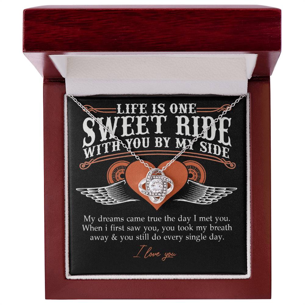 To My Riding Partners For Life Necklace Gift From Husband, Bikers Gift Necklace, Jewlery Motorcycle Gifts Necklace For Women From Men, Gifts For Motorcycle Rider Woman, Girlfriend, Wife, Soulmate