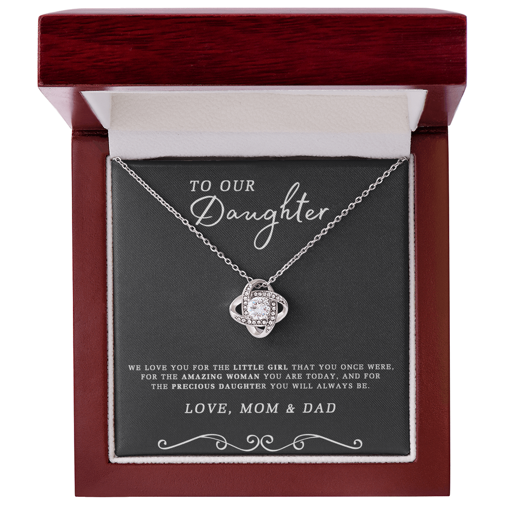 To My Daughter Gift Necklace From Mom And Dad, Daughter Gifts From Dad, Mother To Daughter Necklace Chain, Badass Daughter Jewelry Gift For Girls, Daughter On Birthday, Graduation Gift, Christmas