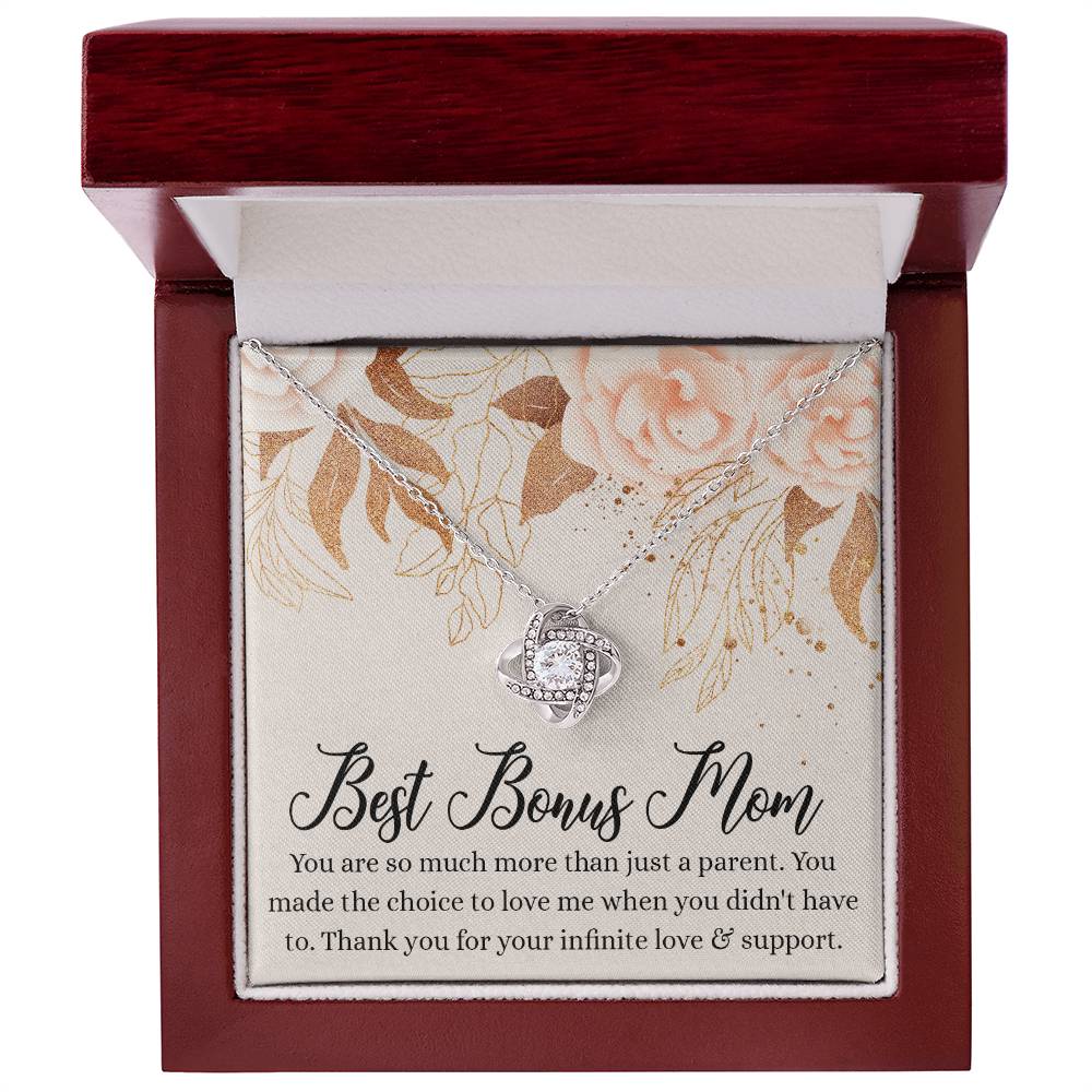 To My Bonus Mom Necklace From Daughter, Bonus Mom Gifts from Bonus Daughter, Necklace Gifts for Bonus Mom, Mother And Daughter Necklace Gift For Mom, Bonus Mother Gift Necklace Jewelry For Women
