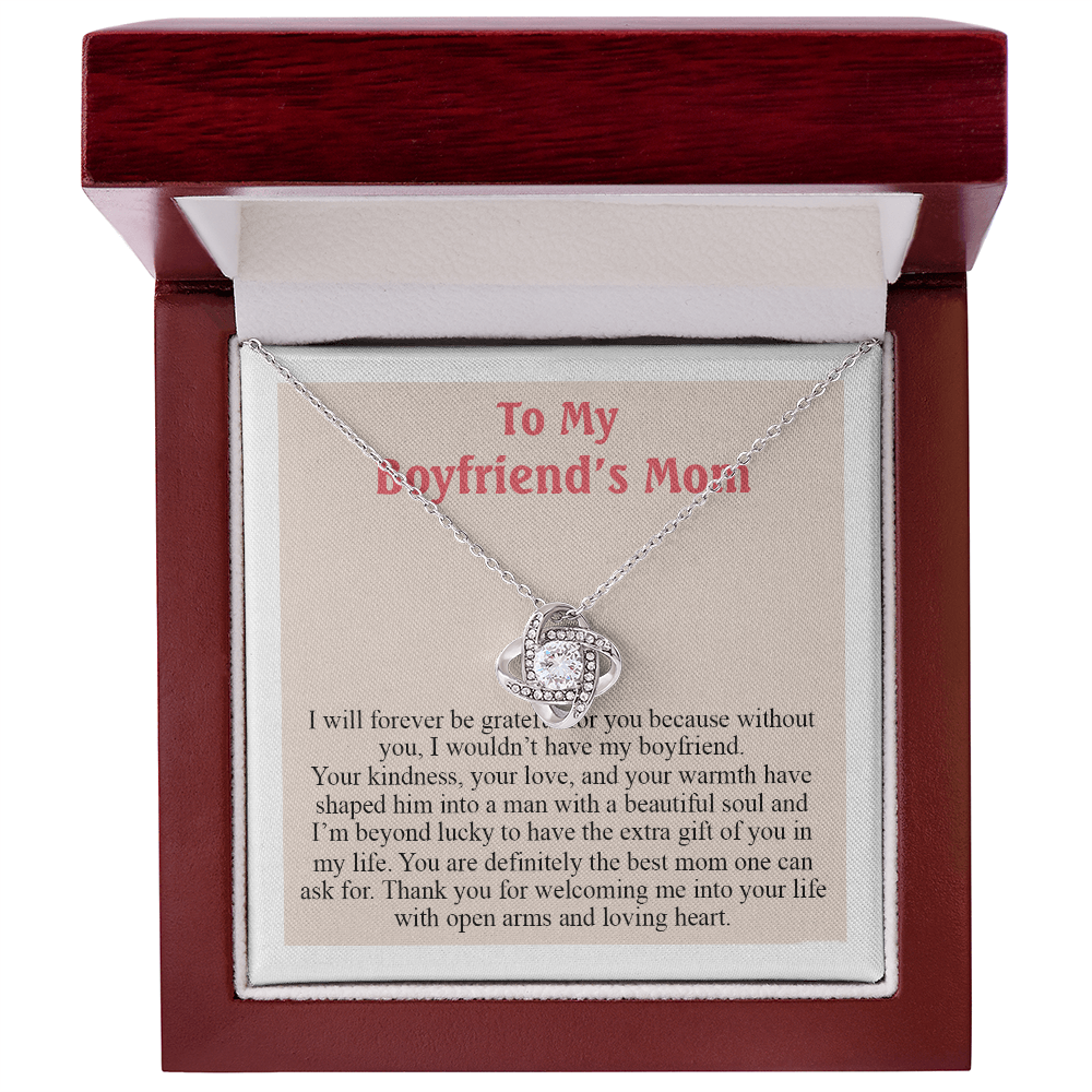 To My Boyfriend's Mom Necklace From Girlfriend, Gift Necklace for My Boyfriend's Mom On Mothers Day, Christmas, Anniversary, Mother's Day Necklace Gift For Boyfriend's Mom, Jewelry For Her