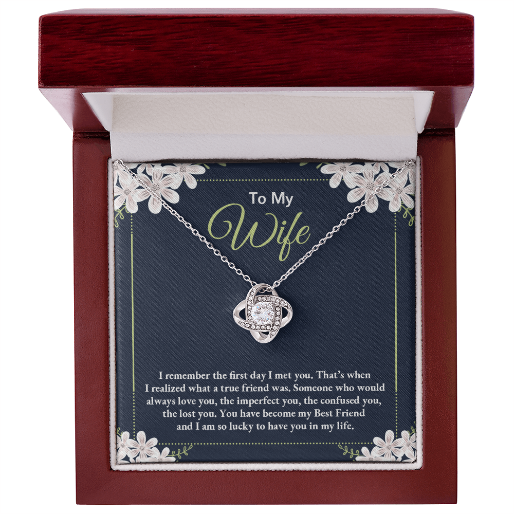 To My Wife Necklace For Wife From Husband, Necklace Gift For Women, Soulmate Jewelry Gift For Wife, Birthday Beautiful Soulmate Gifts For Her, Girlfriend Gift Necklace, Future Wife Gift Necklace