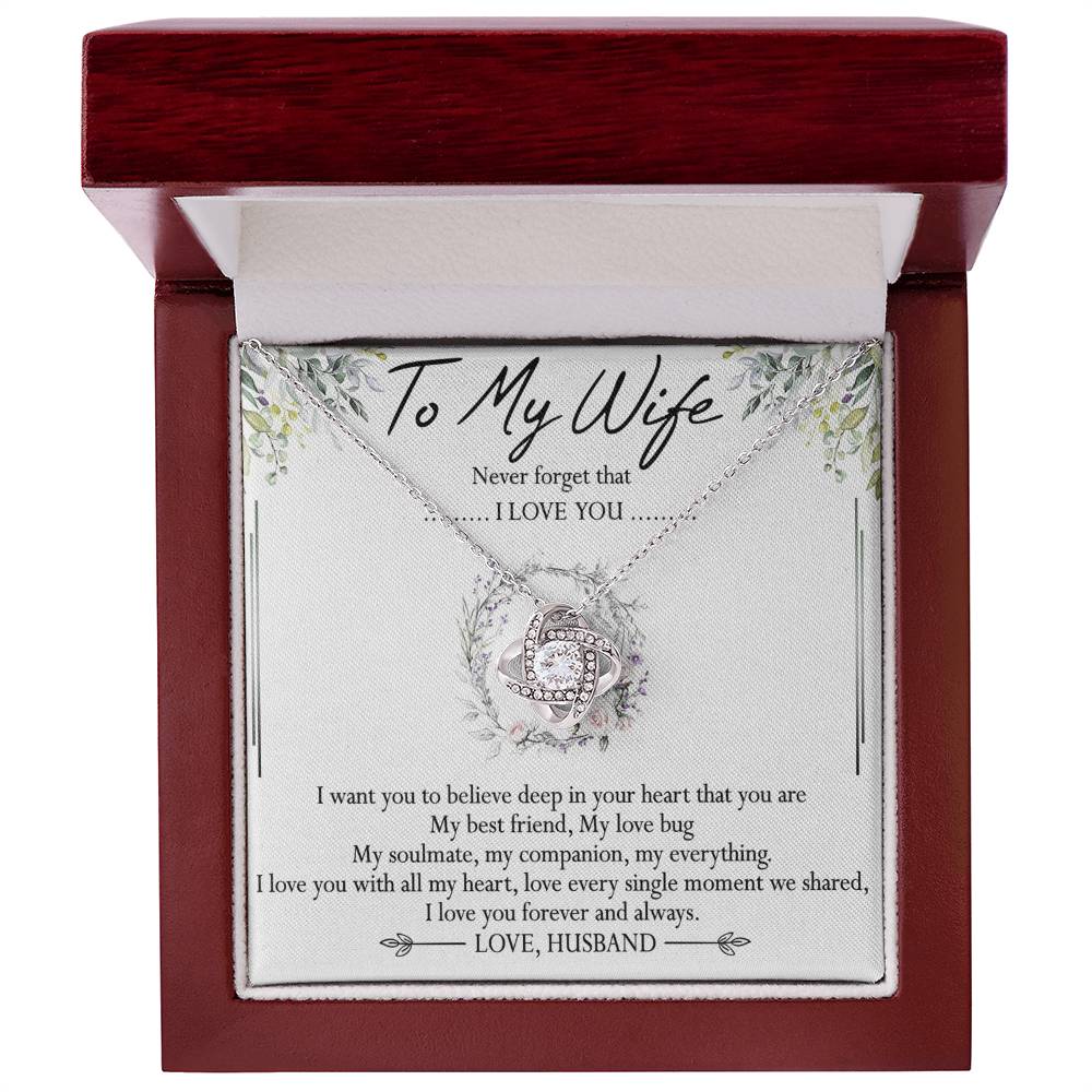 To My Wife Necklace, Necklace For Wife From Husband, To My Soulmate Necklace For Women, Soulmate Jewelry For Wife Beautiful Soulmate Gifts For Her Girlfriend Necklace Future Wife Gift Necklace