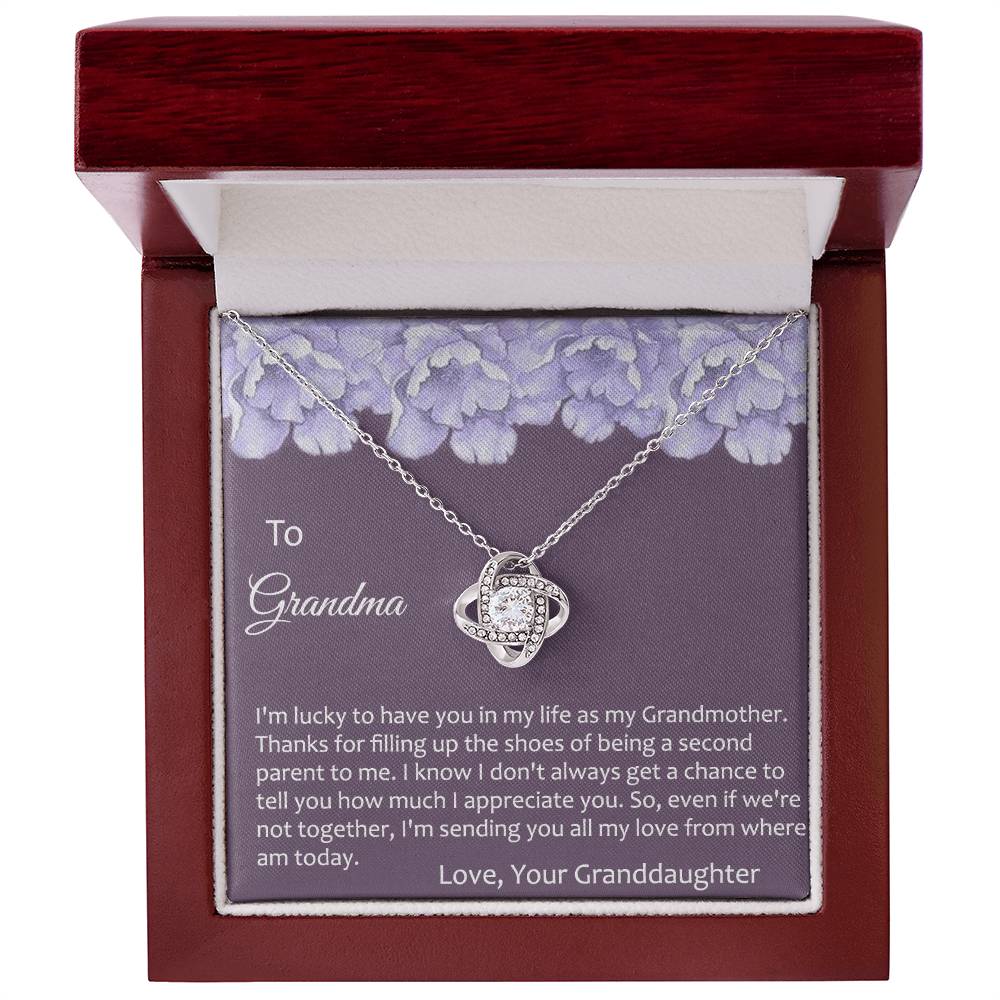 Grandma Gift Necklace To Granddaughter - Grandma Gifts from Granddaughter, Granddaughter Gifts From Grandma - Jewelry Gifts for Grandmother, Nana, Mimi, Gigi, Grammy on Birthday, Christmas