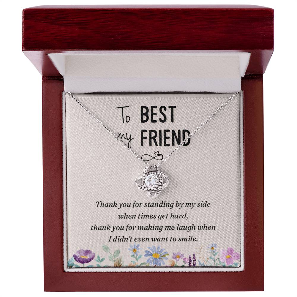 To My Best Friend Necklace Gift For Her On Xmas, Thank You Jewelry For Friend