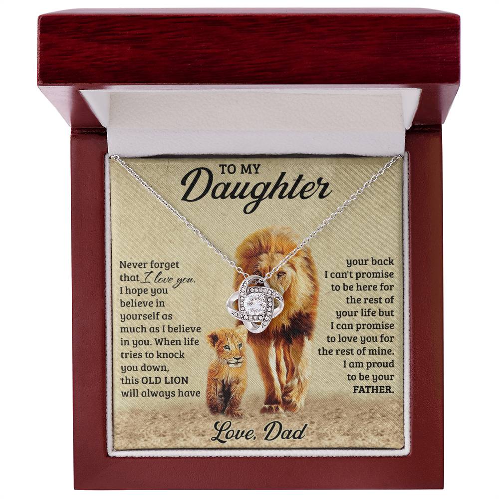 Father To Daughter Gifts Necklace From Dad, To My Daughter Necklace From Daddy On Graduation Gift, Birthday, Christmas For Badass Beautiful Girls Jewelry Gift For Girls, Little Girl Necklace