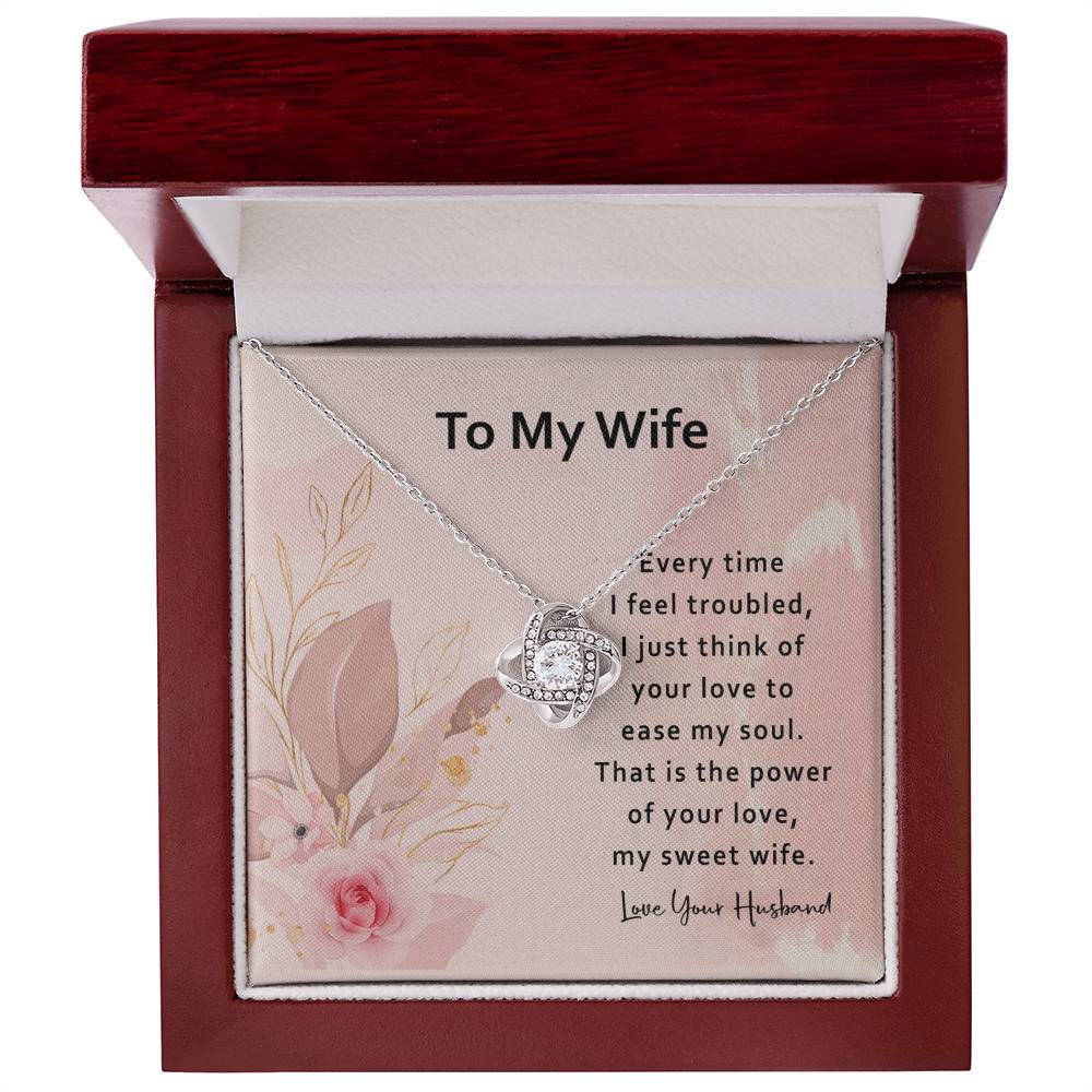 To My Wife Necklace From Husband, Necklace Valentines Day For Wife Jewelry Box Pendant Personalized Gift Necklace, Custom Romantic Gift Necklace For My Best Wife Ever, Jewelry Gift For Women