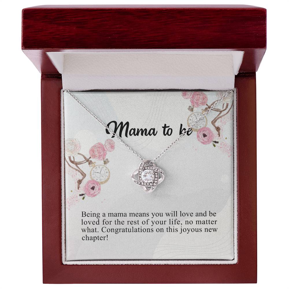 To My Mom Necklace Gift From Son, Happy Mother's Day Love Knot Pendant For Mom On Birthday, Anniversary Necklace Gift Love With Your Son For Mom, Mother Gift Necklace To Son, Mamato Be Gift Necklace