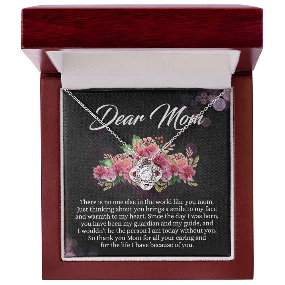 Dear Mom Gift Necklace, To My Mom Necklace From Daughter, Thank You Mom Necklace, Jewelry Gift For Mom On Mother's Day, Anniversary, Birthday Gift Jewlry For Women, Mother And Daughter Necklaces