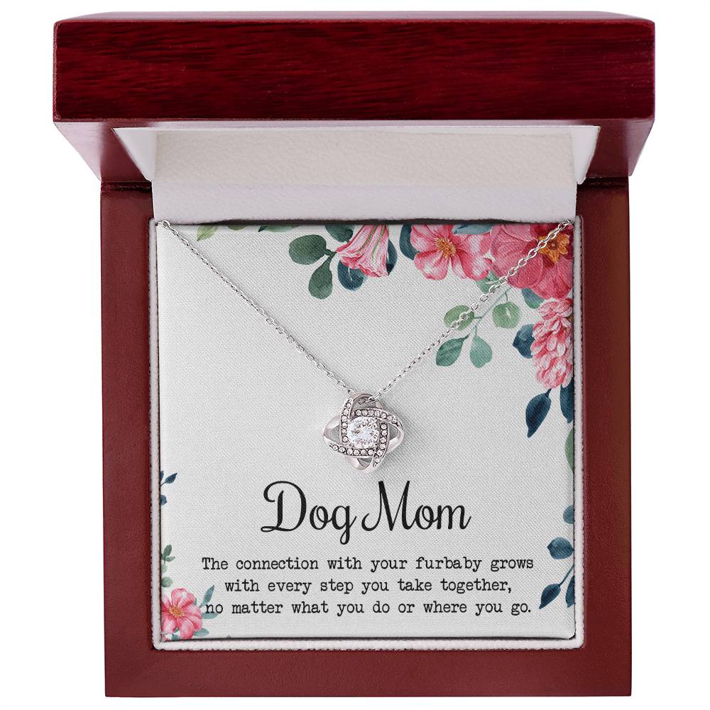 Dog Mom Necklace, To My Dog Mom Love Knot Necklace From Daughter Son To Mom Dog Mom Pendant Gift On Christmas Birthday Necklace Gift For Mother In Law Gift Necklace, Necklace Gift For Mom, Mommy