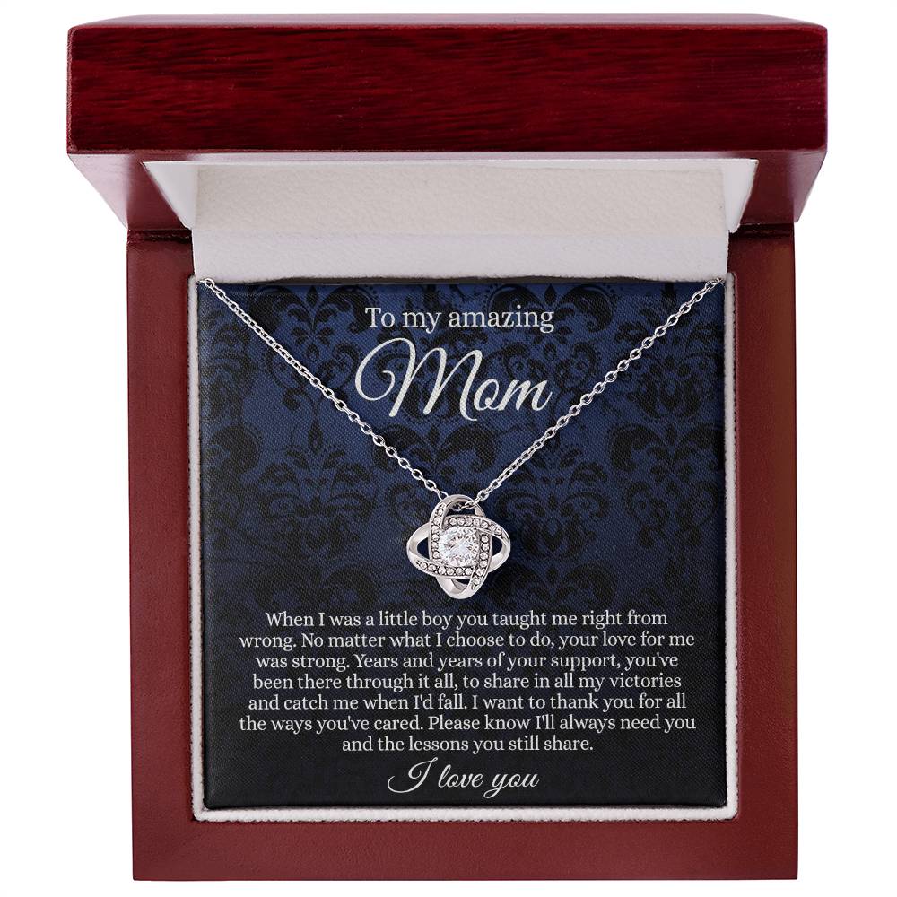 To My Amazing Mom Necklace From Daughter With Card And Box Gift For Mom, Loving Mom, Thank You Mom Gift Necklae, Jewelry Gift For Women On  Mother's Day Necklace Anniversary, Birthday Gift For Her