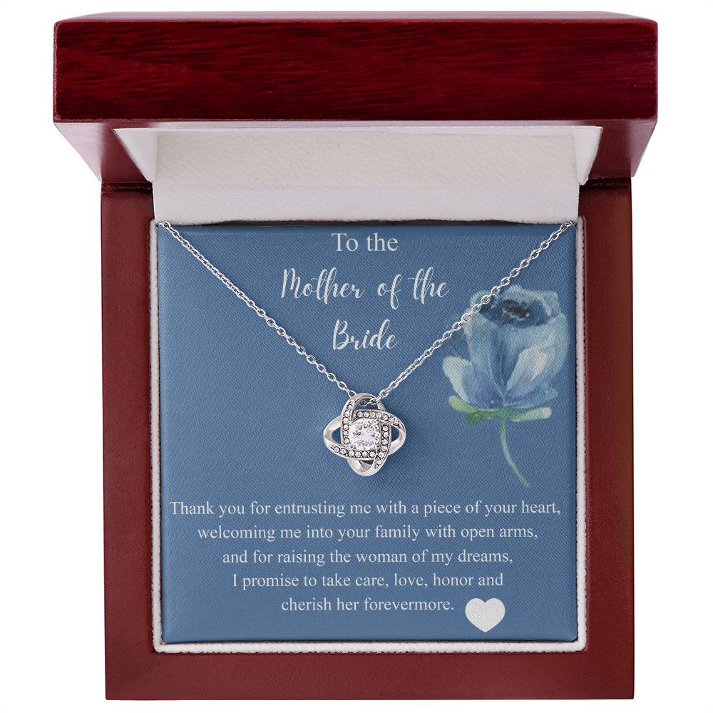Mother Of The Bride Gift From Groom, Love Knot Necklace, Future Mom