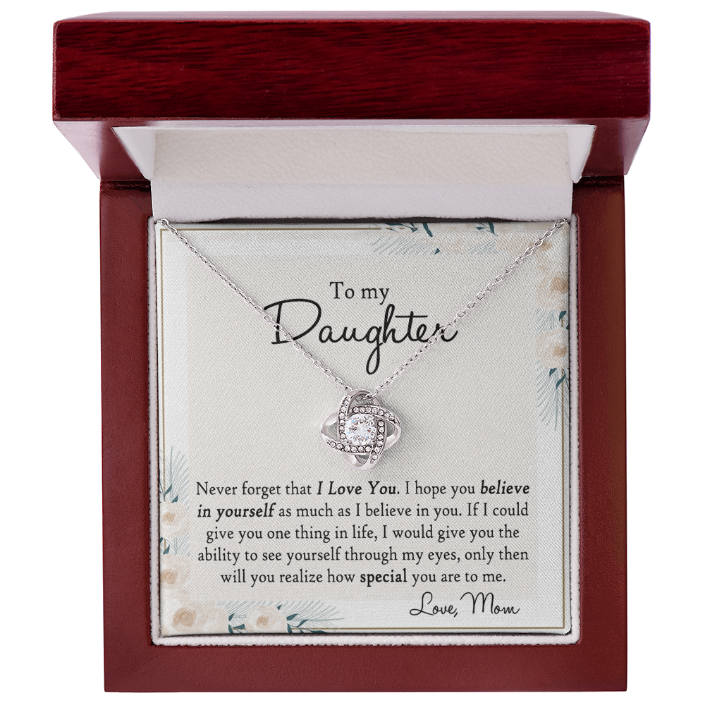 Mother And Daughter Gift Necklace Pendant - To My Daughter Necklace From Mom, Jewelry Gifts for Girls, Little Girls Mother To Daughter Jewelry Gift Present for Birthday Graduation Gift Christmas