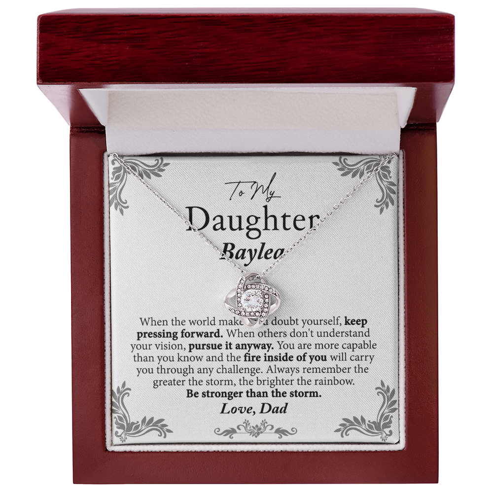 To My Daughter Gift Necklaces Pendants from Dad, Father and Daughter Gift Necklace Pendant On Graduation Gift Birthday Anniversary Christmas Includes Gift Box Jewelry Gift For Girls, Little Girl