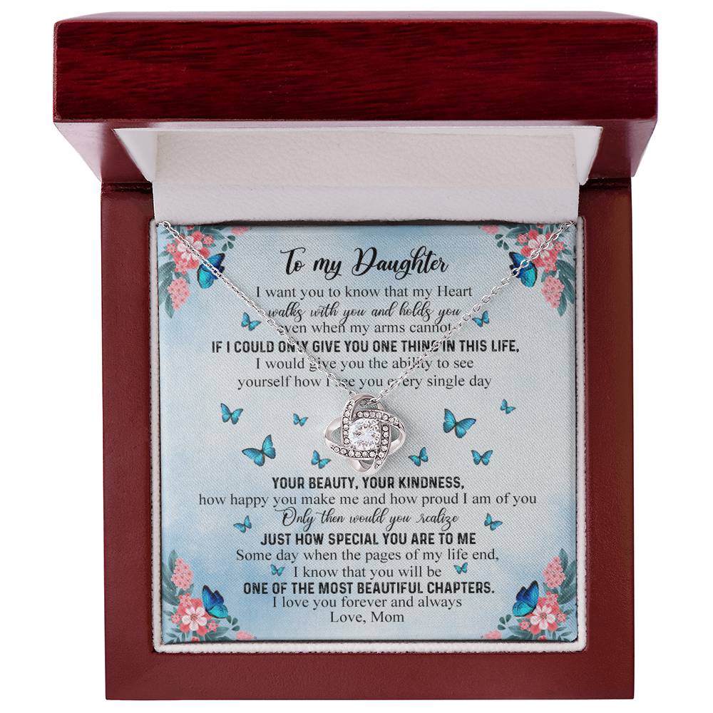 Daughter Gift Necklace From Mom - Mother Daughter Necklace, Birthday Gifts For Daughter, Mothers Day Gifts For Daughters From Mothers, To My Daughter Necklace From Mom, Graduation Gift For Daughter