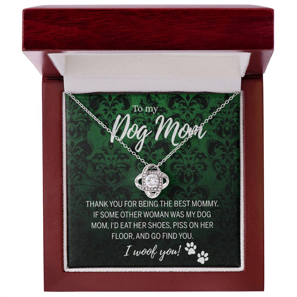 To My Dog Mom Necklace with Message Card And Box, Mother's Day Necklace Gift for Dog Mom, Dog Mom Gift Necklace, Mothers Day Necklace for Dog Mom Mother And Daughter Dog Lover Necklace for Women