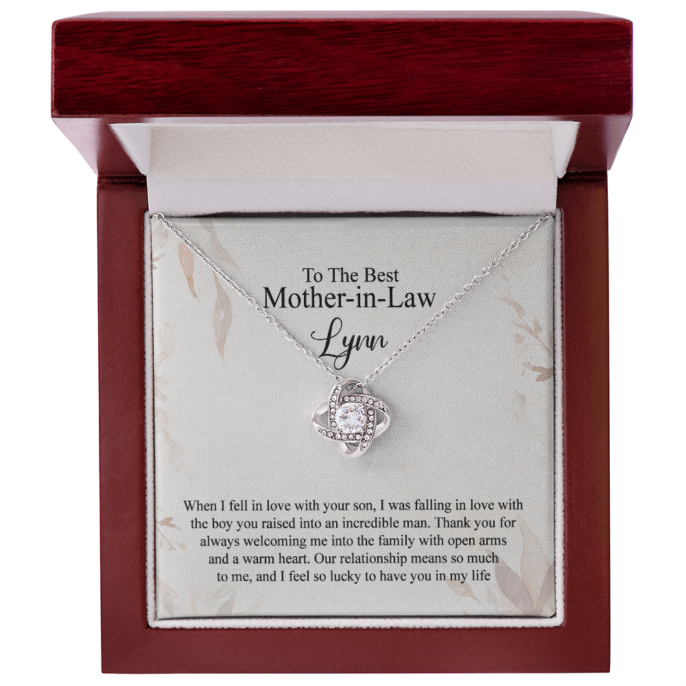 Mother In Law Gift Necklace, To The Best Mother In Law Necklace From Daughter In Law, Personalized Necklace Gift For Mom, Happy Mother's Day Necklace Gift For Mom, Jewelry Gift For Mother In Law