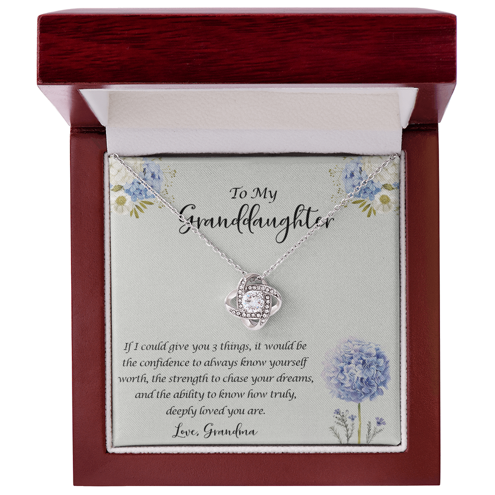 Granddaughter Gifts Necklace From Grandma - To My Granddaughter Necklace, Jewelry Keepsake Gifts For Granddaughter, Love Gift For Adults Or Girls On Graduation Gift, Wedding, Valentines, Christmas