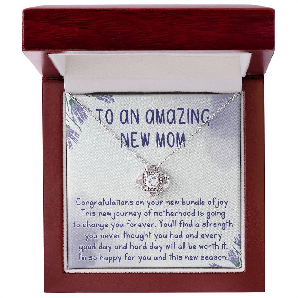 To An Amazing New Mom Necklace, Gift Necklace for New Mom, Congratulations Necklace For New Mom, To My New Mom Necklace From Daughter, Son, Mother Daughter Necklace, New Mom Necklace Gift For Wom