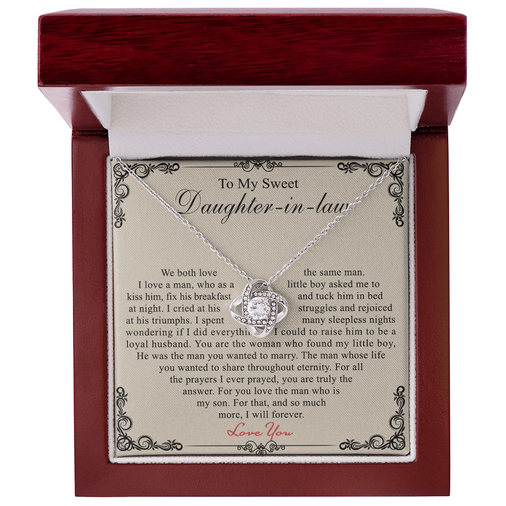 Daughter In Law Gift Necklace - To My Daughter In Law Necklace From Mother In Law, Gifts For Daughter In Law On Wedding Day, Graduation Gift, Christmas Jewelry Gifts For Future Daughter In Law