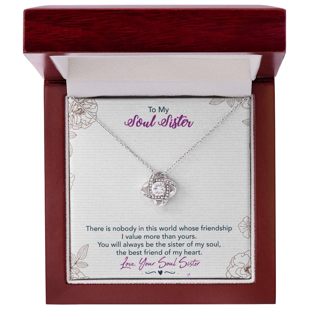 Soul Sister Gift Necklace, Unbiological Sister Gift Necklace, Sister In Law Gift Pendant, future sister in law gift Necklace On Birthday, Anniversary Valentine Day, Christmas Wedding Gift Necklace