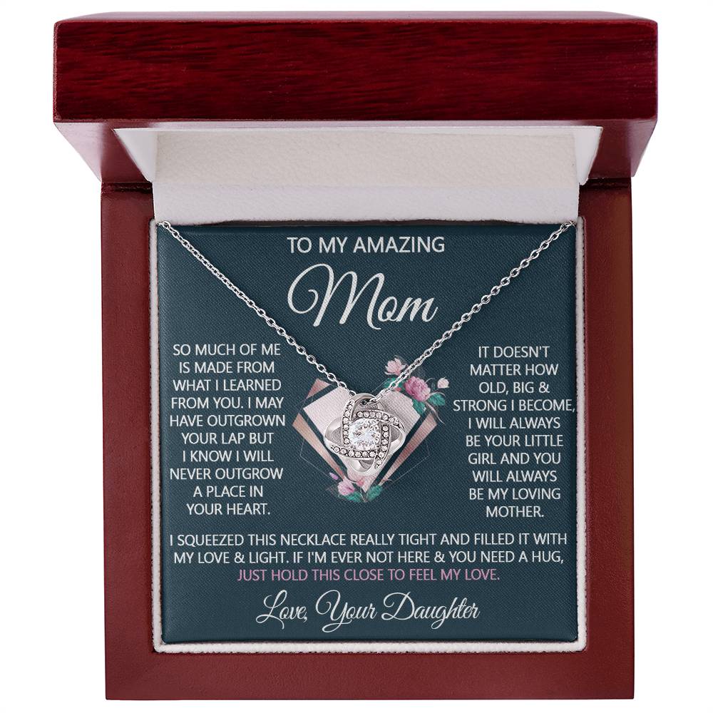 To My Amazing Mom Necklace From Daughter, Amazing Mom Gift Necklace On Birthday Gift, Anniversary, Mother's Day, Jewelry Gift For Women, Bonus Mom, Mother And Daughter Necklaces Gift For Her