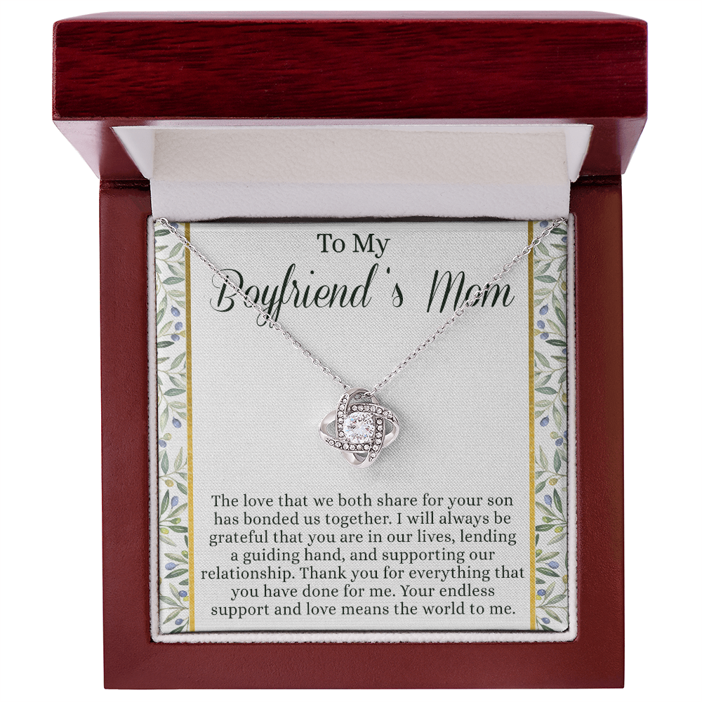 To My Boyfriend's Mom Necklace From Girlfriend Mom, Customize Name Gift Necklace For Boyfriend's Mom Gift Mothers Day Necklace For Boyfriends Mom From Girlfriend, Presents for Mom Necklace for Women