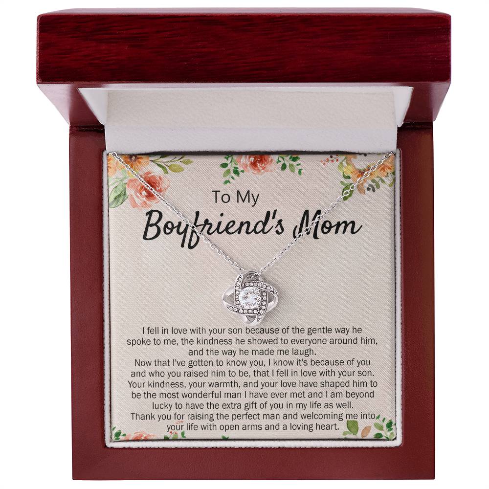 To My Boyfriend's Mom Necklace From Girlfriend Mom, Mothers Day Necklace For Boyfriends Mom From Girlfriend, Presents for Mom Necklace for Women, Necklace For Christmas, Birthday Gift Anniversary