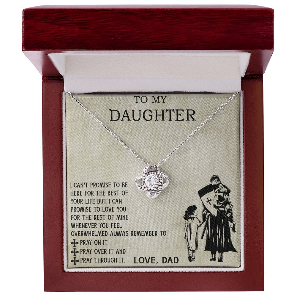 To My Daughter Necklace From Viking Dad, To My Beautiful Daughter Whenever You Feel Overwhelmed Jewelry Gift On Birthday, Christmas, Xmas with Message Card and Gift Box Jewelry For Girls