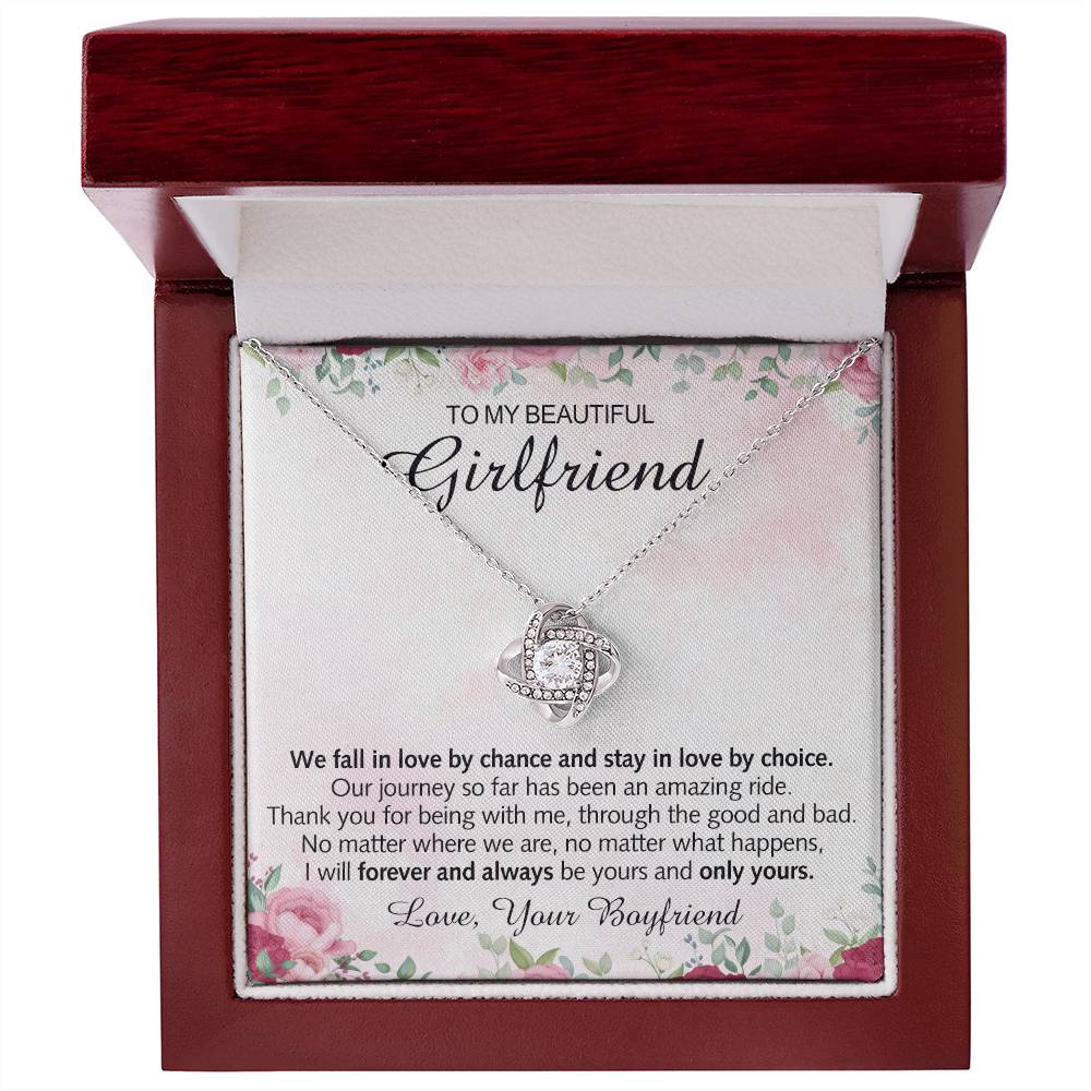 To My Girlfriend Necklace, Boyfriend Girlfriend Valentine Necklace Gifts for Her