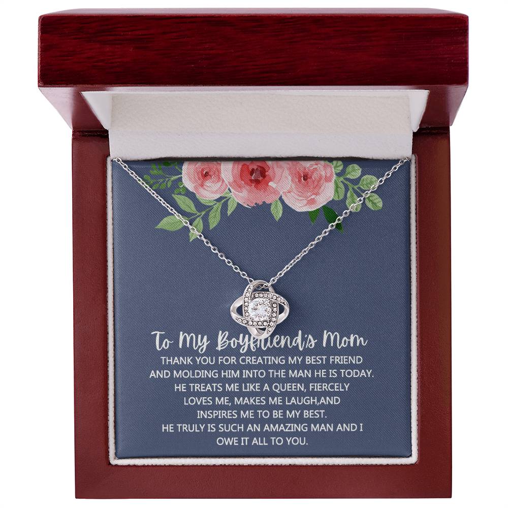 To My Boyfriend's Mom Necklace From Girlfriend Mom, Mothers Day Necklace For Boyfriends Mom From Girlfriend, Personalized Gifts For Mother-In-Law, Boyfriends Mom Gift Necklace, Necklace for Women
