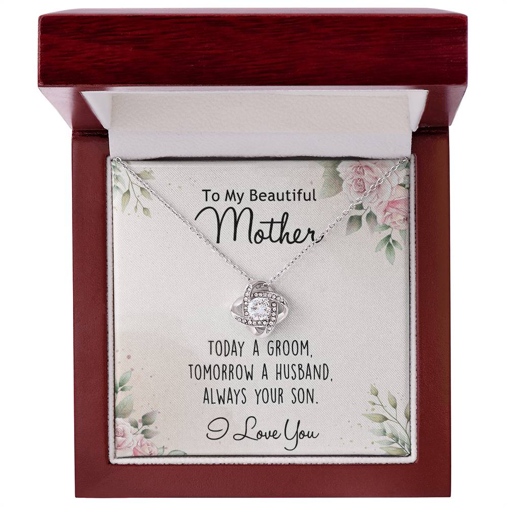 Mother's Day Necklace Gift For Her, To My Mom Necklace From Daughter, Beautiful Mother Love Knot Necklace Gift For Mom mazing Mom, Bonus Mom On Mothers Day, Anniversary, Birthday, Jewelry For Mother