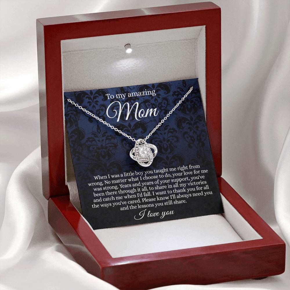 To My Amazing Mom Necklace From Daughter With Card And Box Gift For Mom, Loving Mom, Thank You Mom Gift Necklae, Jewelry Gift For Women On  Mother's Day Necklace Anniversary, Birthday Gift For Her