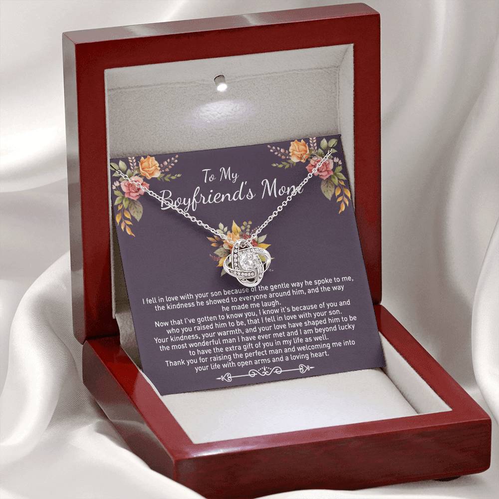 To My Boyfriend's Mom Necklace From Girlfriend, Gifts Necklace For Boyfriend's Mom On Birthday Gift Mother's Day Necklace For Boyfriend's Mom, Jewelry For Women, Mother-In-Law Gift From Daughter