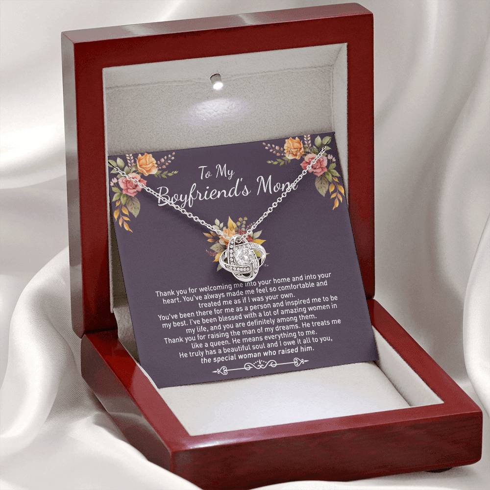 To My Boyfriend's Mom Necklace From Girlfriends Mom, Mother's Day Necklace, Necklace Gift For Boyfriend's Mom, Boyfriends Mom Gift Necklace, Presents for Mom Necklace for Women On Anniversary