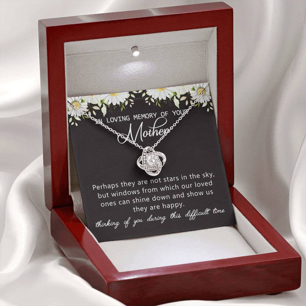 In Loving Memory Of Your Mother Gift Necklace, Sympathy Loss Of Mother Bereavement Gift Jewelry Box Necklace for Remembrance of Mother, Loss Of Mother Gift Condolences, Jewelry Gift for Women