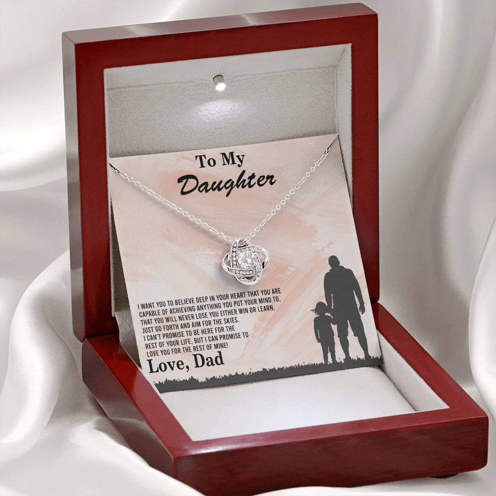 To My Daughter Gift Necklace Love Dad, To My Badass Daughter, Daughter Jewelry From Dad, Father Daughter Gifts From Dad, Necklace For Daughter, To Daughter From Dad, Father Gifts From Daughter