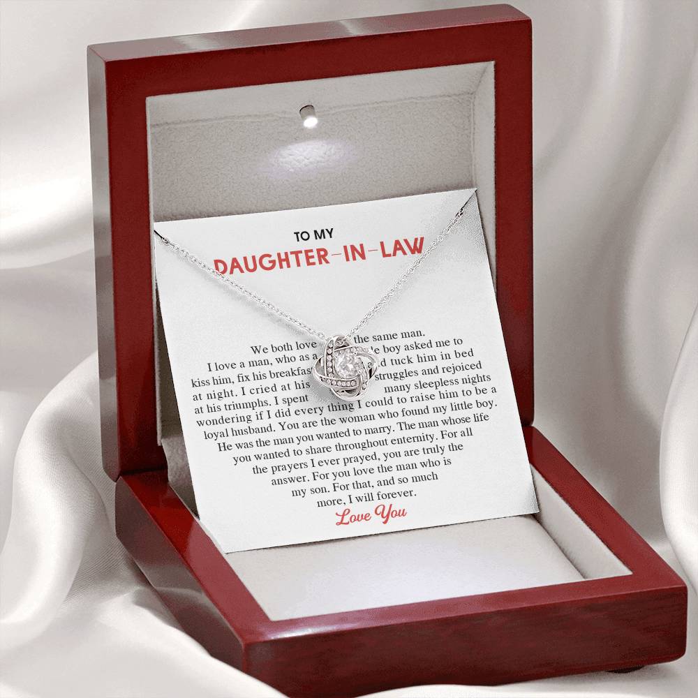 To My Daughter-In-Law Gift Necklace From Mom On Wedding Gift, Jewelry From Mother-In-Law Gift For Bride, Necklace Gift for , Birthday, Anniversary Graduation Gift Jewelry Gifts For Daughter In Law