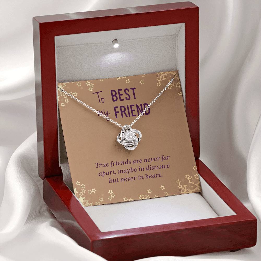 To My Best Friend Necklace Gift For Her On Xmas, True Friend Jewelry Gift To BFF