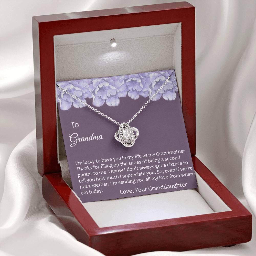 Grandma Gift Necklace To Granddaughter - Grandma Gifts from Granddaughter, Granddaughter Gifts From Grandma - Jewelry Gifts for Grandmother, Nana, Mimi, Gigi, Grammy on Birthday, Christmas