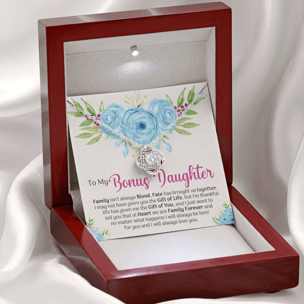 To My Bonus Daughter Gift Necklace, Bonus Daughter Gift Necklace, Step Daughter Necklace Gifts For Stepdaughter Gifts For Bonus Daughter , Step Daughter Gifts Jewelry Gift For Girls, Bonus Daughter
