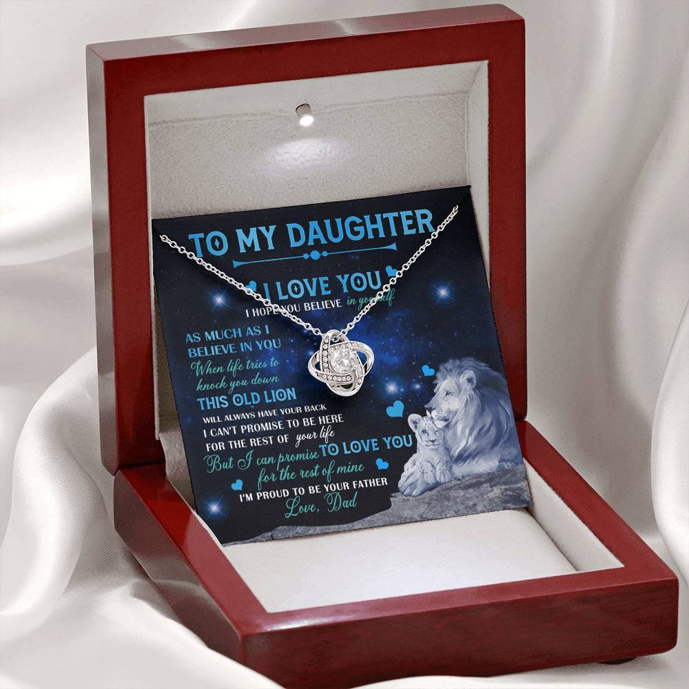 Father To Daughter Gifts Necklace From Dad, Father Daughter Necklace, To My Daughter Necklace From Daddy On Graduation Gift, Birthday Gift, Valentines, Christmas For Badass Daughter, Little Girl