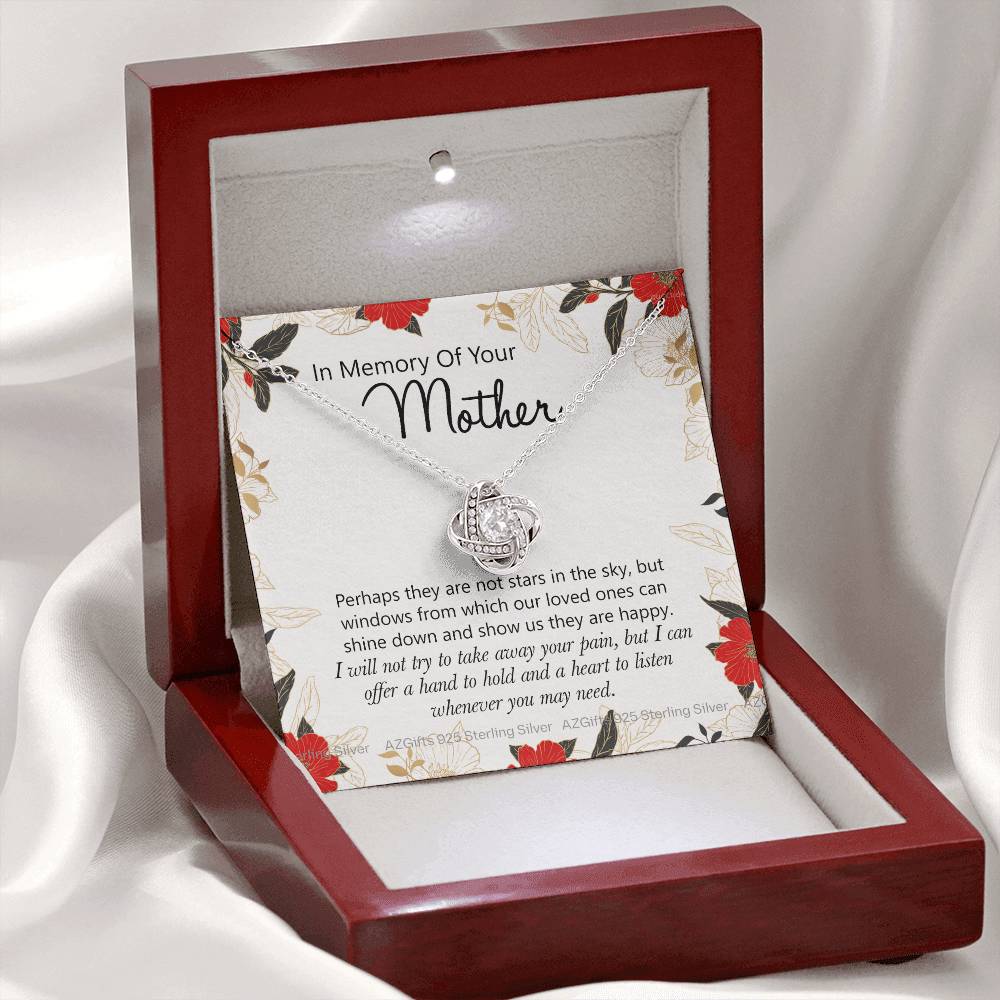 In Memory Of Your Mother Gift Necklace, Sympathy Loss Of Mother Necklace, Bereavement Gift Box For Mother Loss Of Mother Gift Necklace To My Mother Necklace From Daughter Son Jewelry Gift For Women