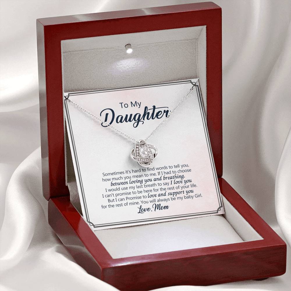 To My Beautiful Daughter Necklace from Mom, Mother and Daughter Gift Necklace, Jewelry Gift For Girls, Little Girl, Daughter, Necklace for Daughter, Daughter Birthday Graduation Gift from Mother