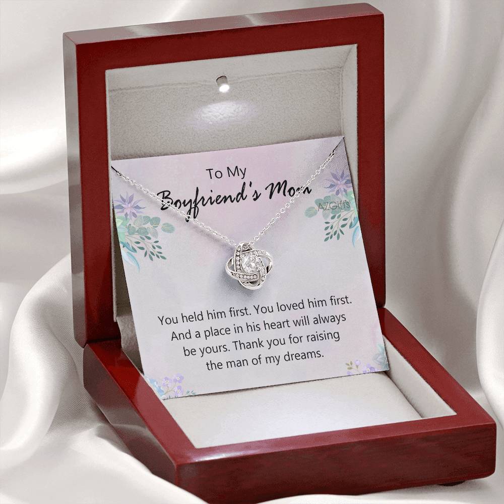 To My Boyfriends Mom Necklace From Girlfriend, Jewelry For Boyfriends Mom, Presents For Mom Necklace for Women, Boyfriends Mom Gifts Necklace On Mother's Day, Birthday, Christmas, Thanksgiving