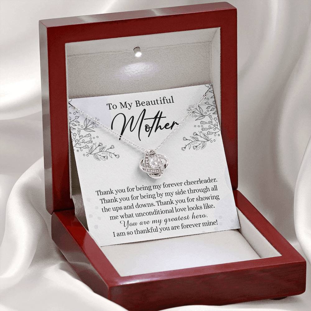 To My Mother Necklace From Daughter, Beautiful Mother Necklace Gift for her, Thank You Mom Gift Necklace, Sentimental Necklace for Mom On Mother's Day, Anniversary, Birthday Gift Jewelry For Mom