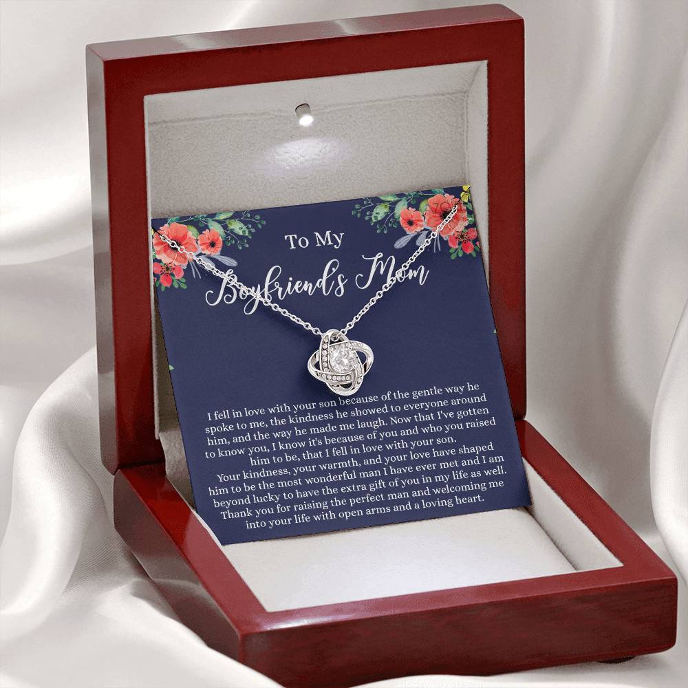 To My Boyfriend Mom Necklace From Girlfriend, Gift For Boyfriend's Mom Necklace On Christmas, Holiday, Anniversary, Mothers Day Necklace For Boyfriends Mom, Presents for Mom Necklace for Women