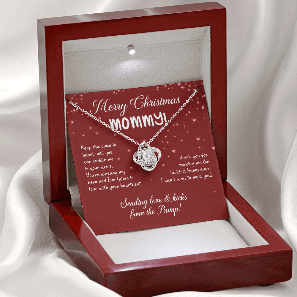 To My Mom Christmas Necklace Christmas Gift For Mom To Be First Time Mommy Gift