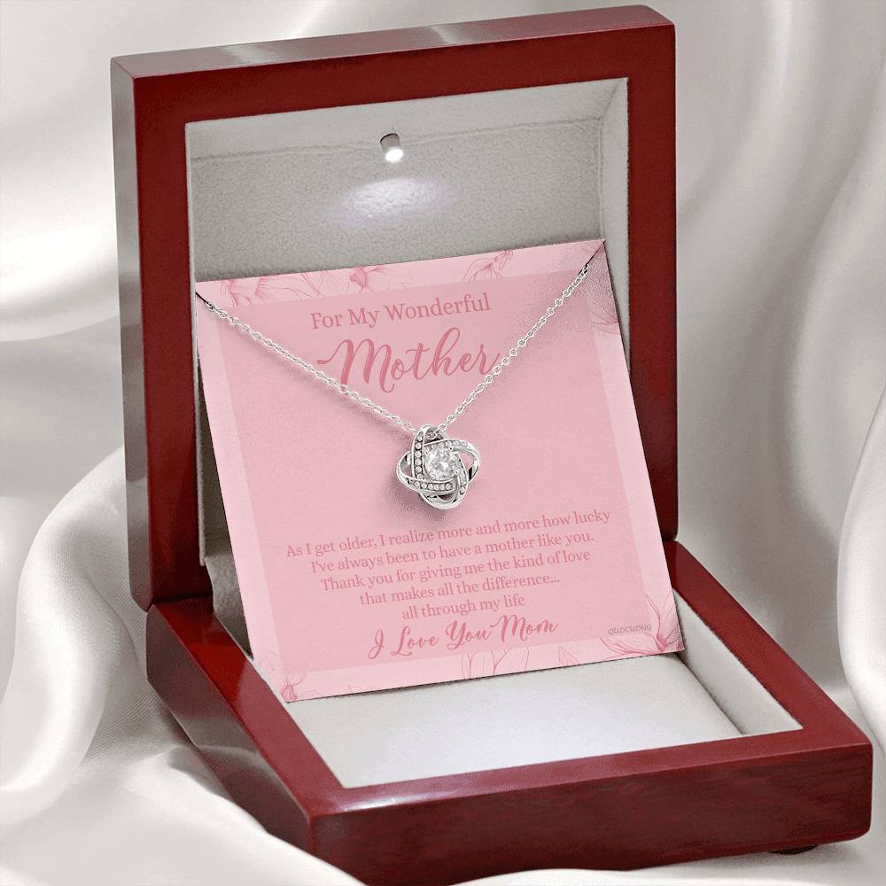 To My Mom Necklace From Son, My Wonderful Mother And Son Necklace Gift For Mom, Jewelry For Women, Wonderful Mom Gift Necklace, Gifts for Mom on Birthday Mother's Day Wedding Valentine Christmas